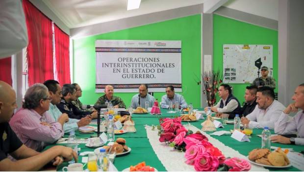 Evalúan situación de seguridad en Guerrero. Noticias en tiempo real