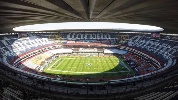 El Estadio Azteca se declara listo para Patriotas-Raiders. Noticias en tiempo real
