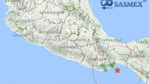 Se registra sismo de 5.1 en Salina Cruz, Oaxaca. Noticias en tiempo real