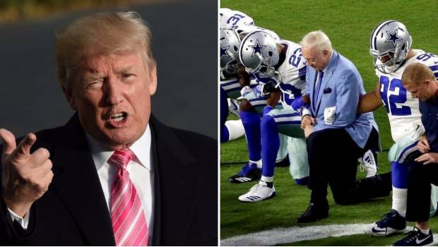 Trump asegura que jugadores de la NFL permanecerán en vestuarios durante el himno. Noticias en tiempo real