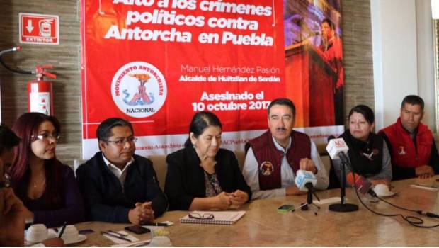Exigen antorchistas de Puebla justicia por el asesinato de Manuel Hernández. Noticias en tiempo real