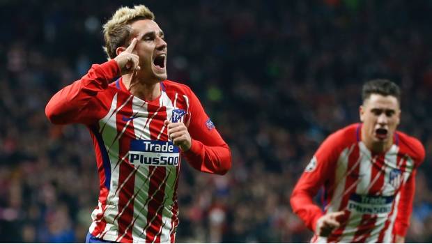 Griezmann anotó un espectacular gol de tijera 