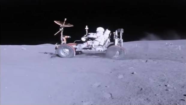 Así es manejar un vehículo en la Luna. Noticias en tiempo real