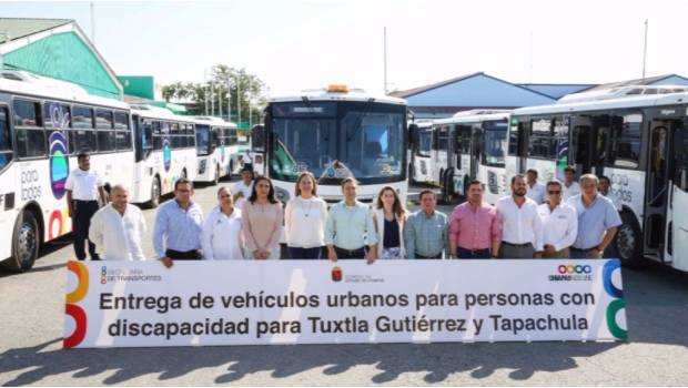 Entregan transporte público para discapacitados en Chiapas. Noticias en tiempo real
