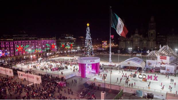 Abre sus puertas la pista de hielo del Zócalo Abre sus puertas la pista de hielo del Zócalo
