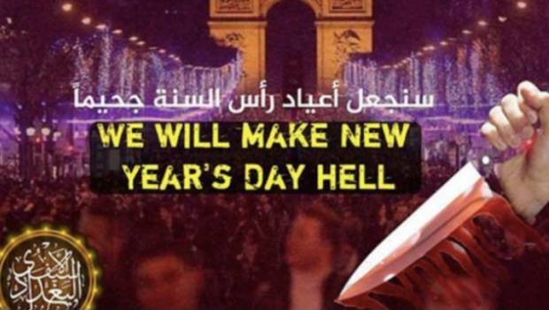 Amaga EI con hacer de París "un infierno en Año Nuevo". Noticias en tiempo real