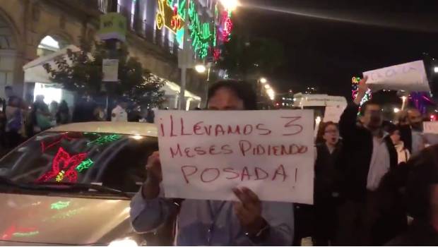 Damnificados por sismo piden posada a Mancera (VIDEO). Noticias en tiempo real