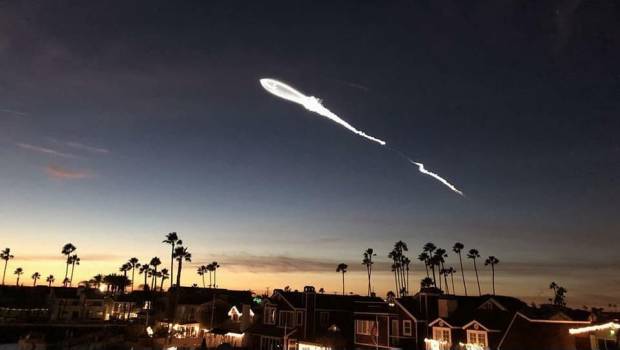 Cohete Falcon 9 ilumina el cielo en California, BC y BCS (Video). Noticias en tiempo real