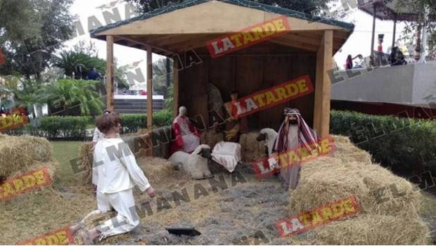 Roban estatua del Niño Dios en Reynosa. Noticias en tiempo real