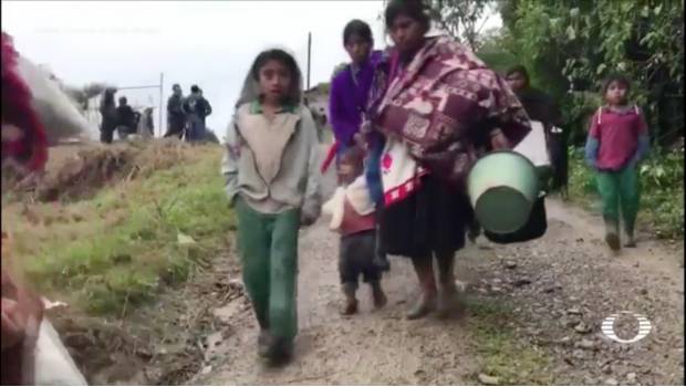 Con temor, casi 4 mil desplazados regresan a Chalchihuitán. Noticias en tiempo real