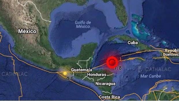 Se registra sismo de 7.6 grados en Honduras. Noticias en tiempo real