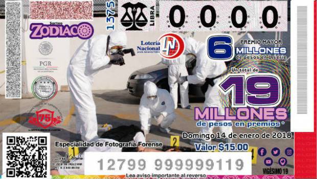 Genera polémica billete de lotería de la PGR. Noticias en tiempo real