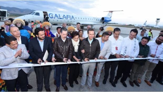 Inauguran nueva ruta aérea en Chiapas. Noticias en tiempo real