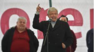 Andrés Manuel López Obrador, precandidato de la coalición Juntos Haremos Historia