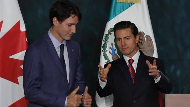 Peña Nieto y Trudeau conversan sobre nuevo TPP y TLCAN. Noticias en tiempo real