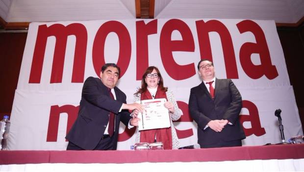 Va Barbosa por candidatura de Morena para gobierno de Puebla. Noticias en tiempo real