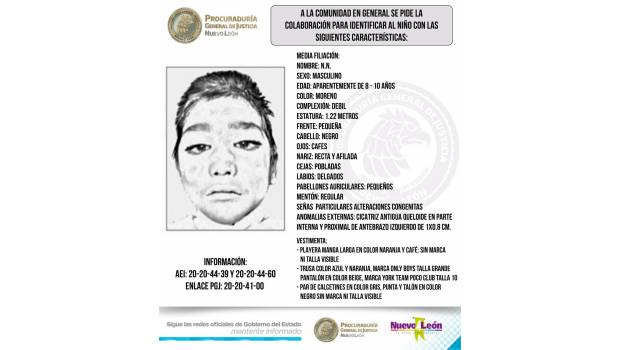 Autoridades de Nuevo León siguen intentando identificar a menor fallecido. Noticias en tiempo real