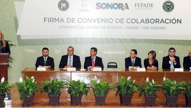 Firma Sonora convenio con Fepade. Noticias en tiempo real