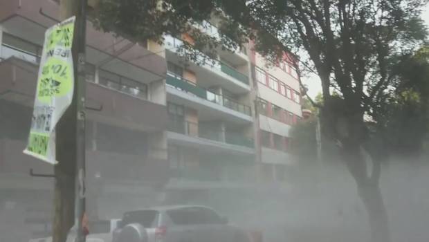 VIDEO: Preocupa a vecinos seguridad de edificios en la Condesa. Noticias en tiempo real
