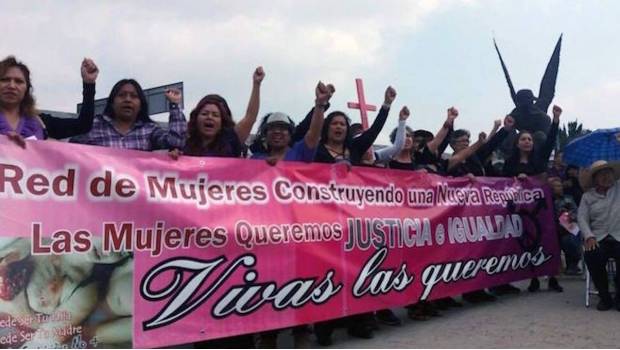 Marchan para exigir un alto a los feminicidios en Ecatepec. Noticias en tiempo real