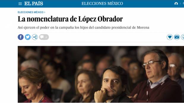 El País contra AMLO y a favor de Anaya. Dinero “privado” del candidato del PAN-PRD-MC. Noticias en tiempo real