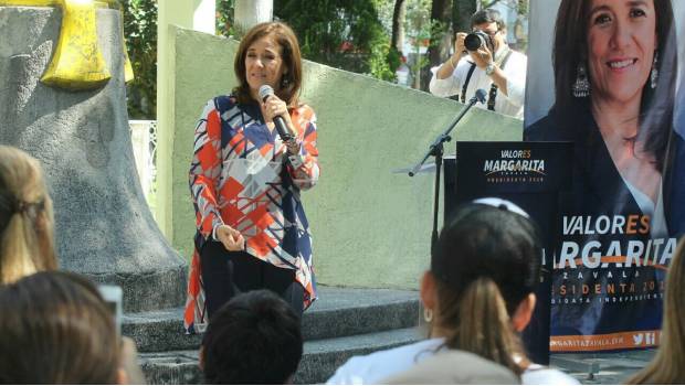 Margarita Zavala rechaza el financiamiento del INE y la propuesta de AMLO