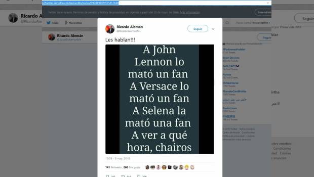 #NoAlPeriodismoSicario de Ricardo Alemán y otros: una carta abierta a Milenio, Televisa y Once TV. Noticias en tiempo real