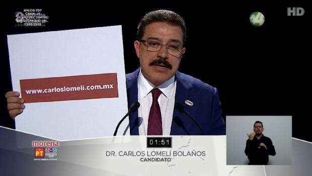 Candidato de Morena 'se cuelga' de AMLO durante #DebateJalisco. Noticias en tiempo real