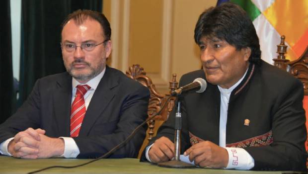 Luis Videgaray agradece a Evo Morales ayuda tras sismos. Noticias en tiempo real