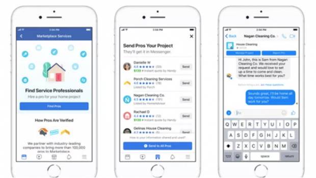 Facebook permitirá contratar servicios a través de Marketplace. Noticias en tiempo real