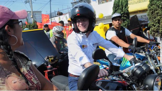 ¡Súbale, súbale! Anaya la hace de mototaxista en Valle de Chalco (VIDEO). Noticias en tiempo real