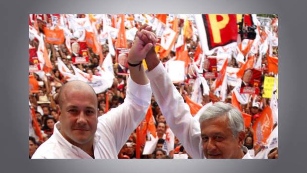 ALFARO Y AMLO Alfaro y López Obrador hicieron campaña codo a codo en 2012.