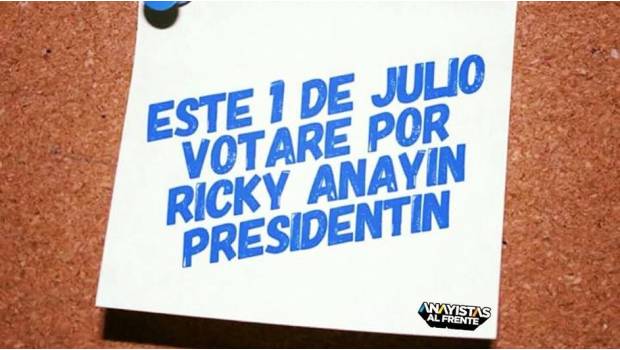 Panistas hacen campaña: de “Ricky Riquín Canallín” a “Ricky Anayín Presidentín”. Noticias en tiempo real