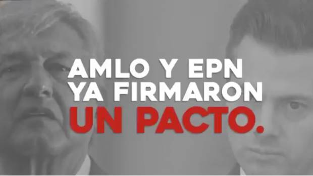 "AMLO y EPN ya firmaron un pacto", dice spot del PRD. Noticias en tiempo real