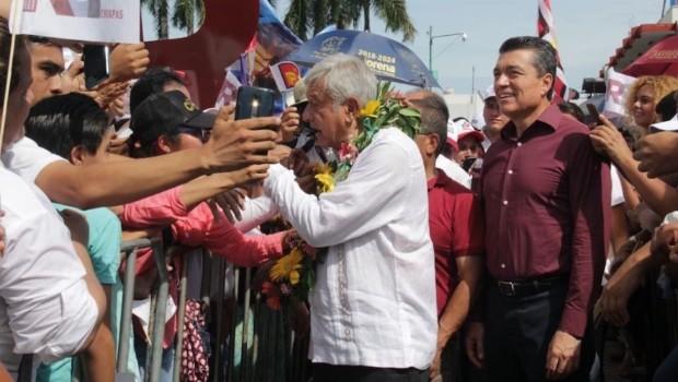 Coinciden López Obrador y Rutilio durante gira por Chiapas. Noticias en tiempo real