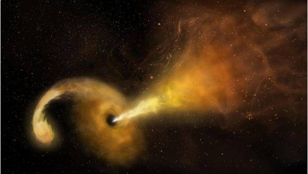 Los astrónomos observan cómo un agujero negro devora una estrella Los astrónomos observan cómo un agujero negro devora una estrella