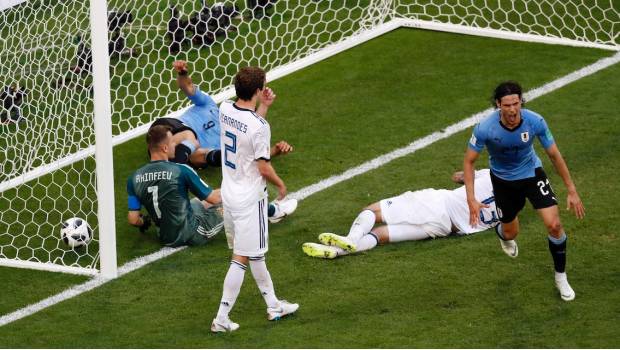 Uruguay golea a Rusia y se lleva el liderato del Grupo A. Noticias en tiempo real