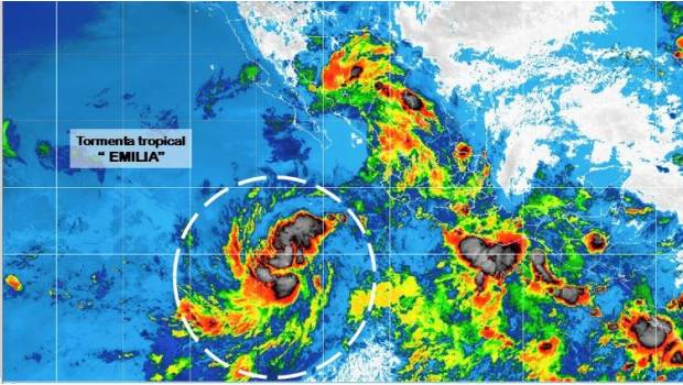 Se forma en el Pacífico la tormenta tropical 'Emilia'. Noticias en tiempo real