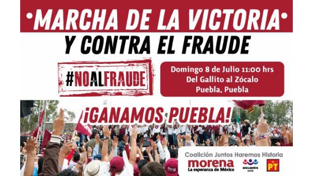 Tatiana Clouthier anuncia suspensión de "Marcha Contra el Fraude" en Puebla. Noticias en tiempo real