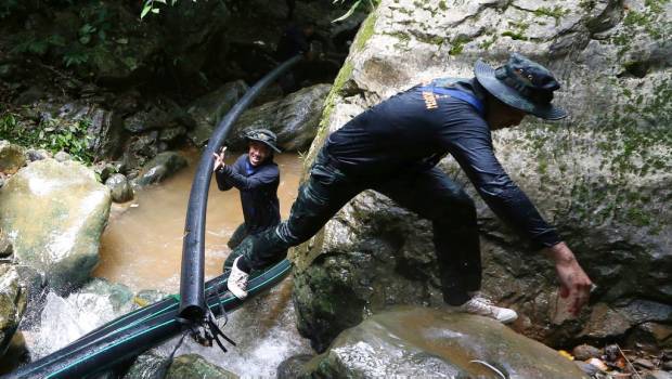 Mantienen bajo control niveles de oxígeno en gruta donde niños tailandeses permanecen atrapados. Noticias en tiempo real