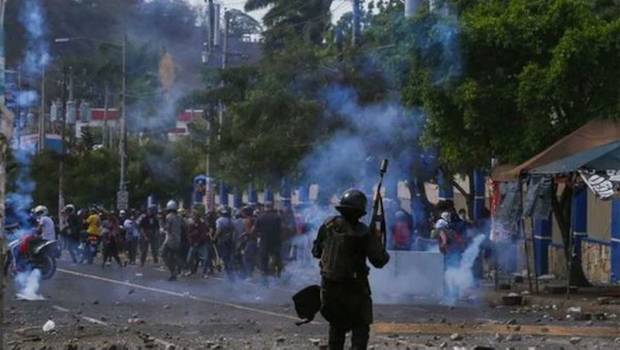 Denuncian uso de lanzacohetes para represión de la protesta en Nicaragua. Noticias en tiempo real