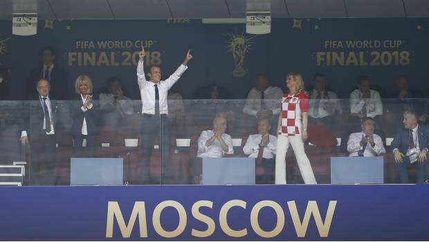 Presidente de Francia celebra eufórico el campeonato del mundo (FOTO). Noticias en tiempo real