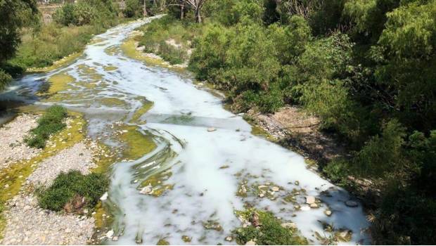 Pegamento con agua contamina río La Silla. Noticias en tiempo real