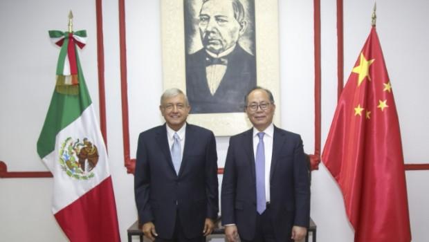 López Obrador recibe al embajador de China. Noticias en tiempo real