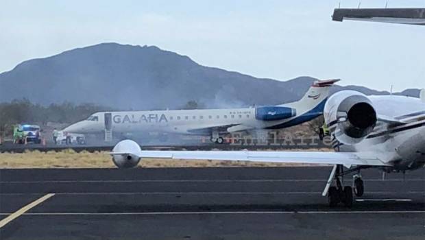 En BCS vuelve a fallar un avión Calafia Airlines. Noticias en tiempo real