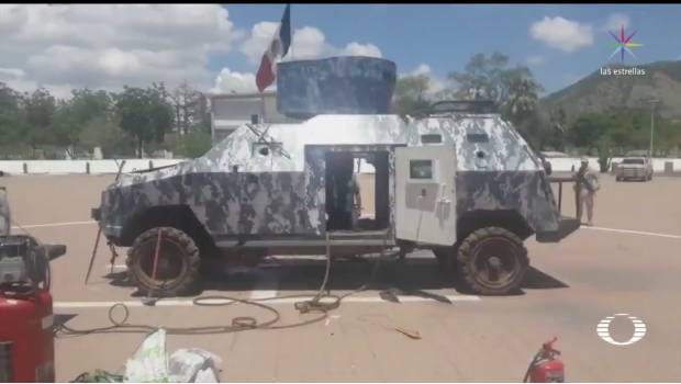 Destruyen vehículo "monstruo" utilizado por el crimen organizado contra militares. Noticias en tiempo real