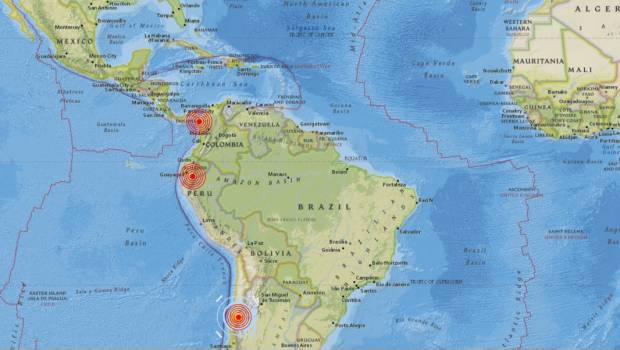 Cadena de sismos sacude a Panamá, Ecuador y Chile en menos de una hora. Noticias en tiempo real