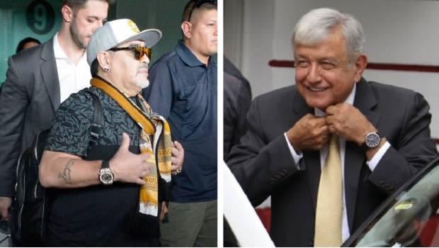 Sin duda trabajará para darle felicidad a su gente: Maradona manda saludo a AMLO. Noticias en tiempo real