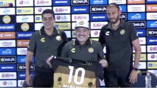 "Vine a Dorados porque no me fue a buscar América": Maradona en su presentación. Noticias en tiempo real