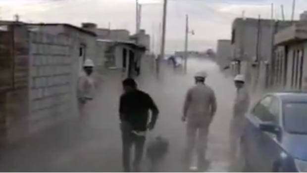 VIDEO: Regresa por su perro durante evacuación por fuga de gas en Puebla. Noticias en tiempo real